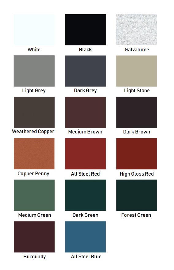 Standing Seam Colors